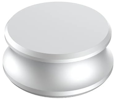Monosaudio LP280S Schallplattengewicht 280g Aluminium Schallplatten-Stabilisator mit Weicher Bodenpolsterung Plattenpuck für Plattenspieler Silber