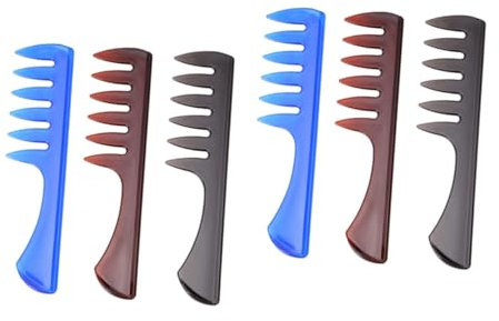 MAGICLULU Peine Portátil 6 Piezas peine de hombre hair care scalphero massage de plástico tenedor accesorios de peluqueria de pelo para hombre antiguo de masaje