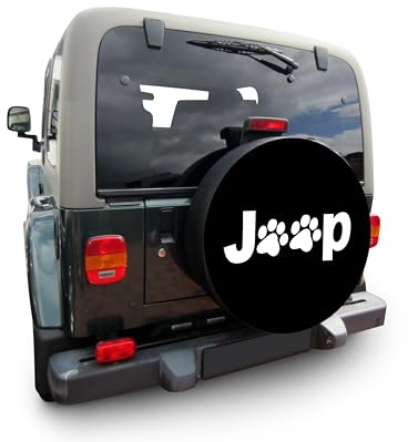 AB3-00799 reservhjulsskydd 72 x 28 cm kompatibel med Jeep reservhjulsskydd däckskydd hjulskydd diameter 72 cm, bredd 28 cm