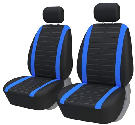 FELEA 2 Stücke Sitzbezüge Auto Schonbezüge Universal, für Mitsubishi ASX 2014-2024 Autositzbezüge Autozubehör Innenraum,C-Blue