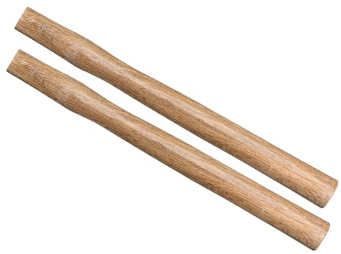 CoCud 2PCS Hammer Handle Replacement, 37cm/15 Oak Wood Flat Comfort Grip Wooden - (Applications: for Hatchet Hammer Oval Eye)