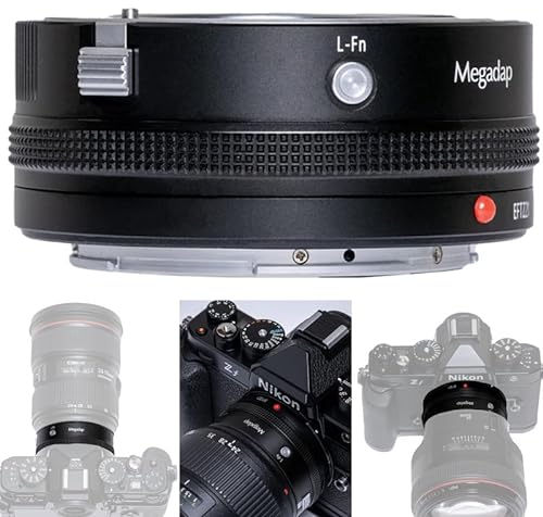 GABALE Megadap EFTZ21 Adapterring AF-C/AF-S/AF-F/MF für EOS EF Objektiv auf NZ Mount Z5 Z6 Z7 Z50 Kameras Adapter (Argyle-Muster)