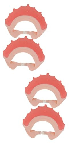 ibasenice 4pcs Boy Girl Protective Shampoo Hats Silicone Bath Caps for Hair Washing Shield in Bathroom Ear Protection Hats