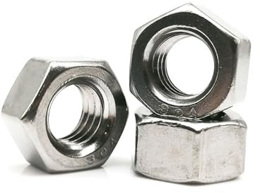 10/50 piezas UNC 2#-56 3#-48 4#-40 5#-40 6#-32 8#-32 10#-24 12#-24 UNF 0#-80 10#-32 Acero inoxidable 304 US Grueso Tuerca hexagonal hexagonal de rosca fina(10pcs UNC 3-48)
