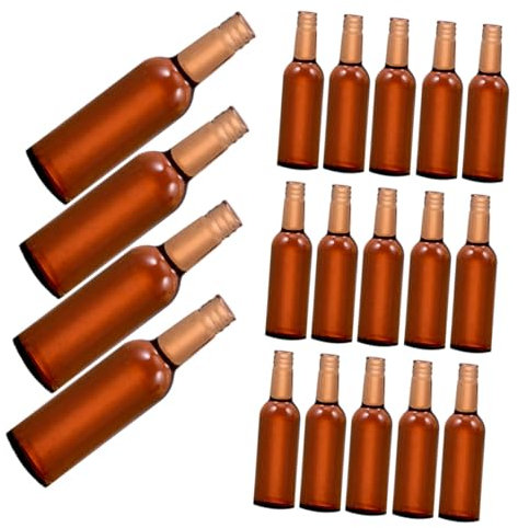 VICASKY 24stücke Miniatur Bierflaschen Mini Weinflaschen Und Bierflaschen Für Dekoration Zubehör Für Kreative Spielküchen Und Wohnräume