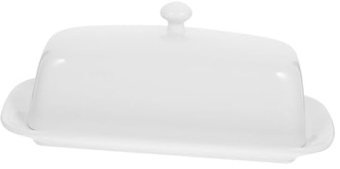 SECFOU Keramische Butterdose Mit Deckel Und Unterteller Rustikaler Butterhalter Für Amerikanische Buttersticks Zufällige Farben Für Küchentheken Und
