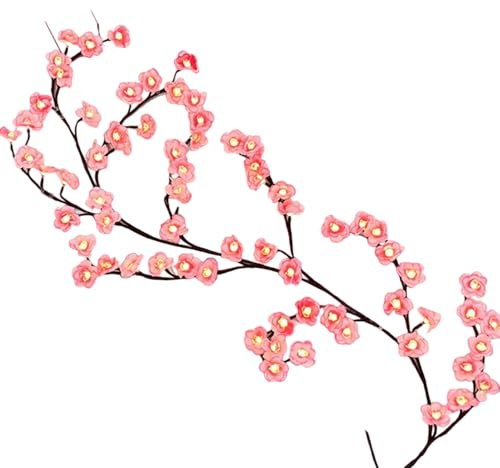 Luci a LED per rami di alberi per parete luci a rami da 1,6 m 72 luci a LED per fiori di ciliegio con telecomando e 8 modalità di illuminazione Ghirlanda di fiori di ciliegio salice per la casa