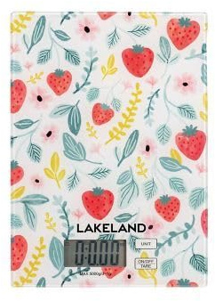 Lakeland Strawberry Patch Glass Kitchen Weighing Scales