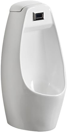 Gtzly Urinal, Urinale for MäNner, Auslaufsicher, mit Intelligenter Sensorik, Wandmontierte Urinale for MäNnerbadezimmer, Keramik-Urinal, Wandmontierter Wasserfall-Schrubber