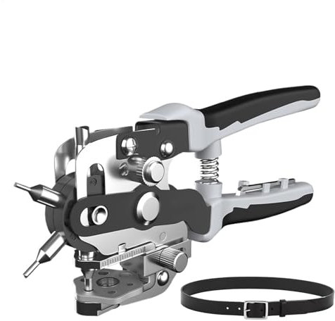Perforatrice Per Cintura In Corro - 400g Strumento Per Polsino Per Cintura In Pelle | Custodia Per Telefono Famiglia Heavy Duty Pinze Per Pinze, Rotazione A 360 Rados Puncher Foro
