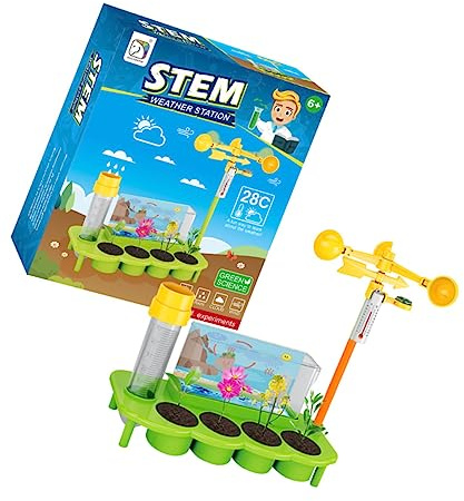CIYODO Yanghua Weather Station Ecological Weather Station Toy for Planting Boy Girl Toy for Garden Meteorological Watch Planting for Garden for Boy Girl