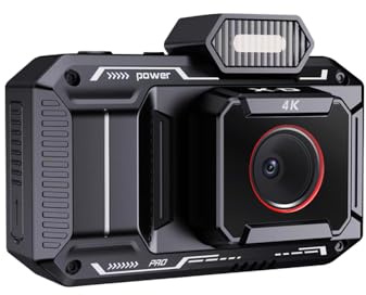 Walmeck Camera Digitale Vintage, Videocamera 4K Auto Zoom 4K con Trasparenti 48 M, Doppia Fotocamera Anteriore e Posteriore, Telecamere Ideali per la Fotografia