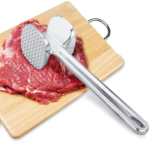 Marteau Attendrisseur De Viande – Outil De Cuisine Robuste | Attendrir Steak Bœuf Volaille | Maillet Pour La Cuisines, Pour La Cuisine À Domicile, Barbecue, Préparation De La Viande Et Usage Cul
