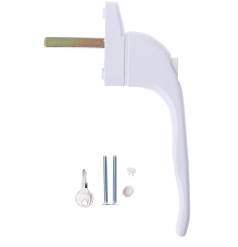 Maniglia per finestra Maniglia for finestra universale bianca con chiusura a chiave for doppi vetri