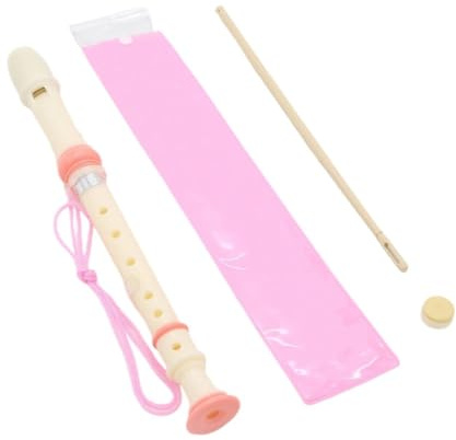 Blockflöjt Blockflöjt Med 6 Eller 8 Hål Hög Tonhöjd Lämplig För Nybörjare Vuxna Och Professionell Klassrumsanvändning(6-hole pink)