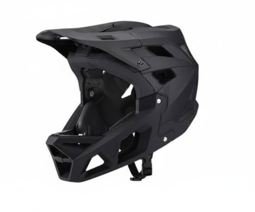 Amagogo Adult Bike Headgear Mountain Bike Helmet Full Face Downhill Helmet Men Women PC Impact orbing Foam Extended Coverage Adjustable suitable for downhill, Black, M 55-58CM