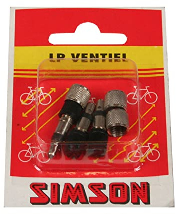 Simson | Fahrradventile Set | Komplett für Dunlop-Ventile | Einfache Installation | Langlebig und zuverlässig | 2 Stück