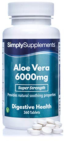 Aloe Vera 6000 mg - 360 Compresse - Adatto ai vegani - 6 mesi di trattamento - SimplySupplements