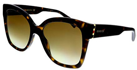 Gucci GG0459S 002 Havana GG0459S Square Sunglasses Lens Category 2 Size 54mm