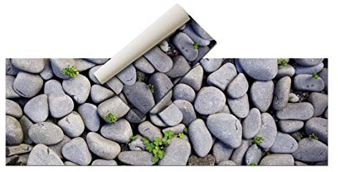 Alfombra Vinílica - (Piedras, 180x60 ) - Distintos diseños y tamaños - Opción personalizable - Alfombra Cocina, baño, salón comedor - Antideslizante - Alfombra dormitorio - Goma esponjosa y suelo PVC