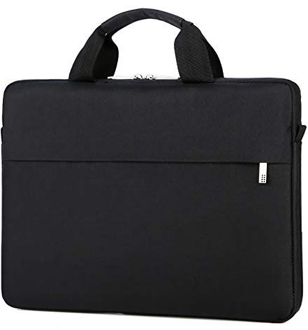 ZumZup Sacoche Ordinateur Pochette Housse de Protection Ordinateur avec Ceinture et Bandoulière à Bagage Pochette PC Portable Netbook Ultrabook Sacoche Laptop noir Taille 14 pouce