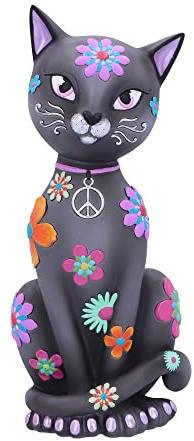 Nemesis Now Hippy Kitty Unisex Statue Multicolor Katzen Standard