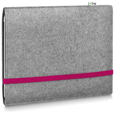 stilbag Custodia protettiva per tablet Amazon Kindle Scribe (2022) e-Ink in feltro di lana merino | Colore: rosa/grigio chiaro | Made in Germany