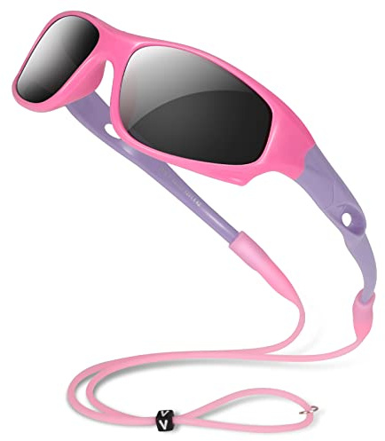 Hifot Occhiali da Sole polarizzati per Bambini e Bambine TPEE Flessibile in Gomma Occhiali da Sole Protezione 100% UV400 per Ragazzo Ragazza.Sicuri, Leggeri e Confortevoli