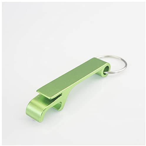 Abrebotellas Electrico Abrelatas portátiles de aluminio de color, anillo de llavero, tigre, abrelatas, regalo promocional de la compañía personalizado, sorteo personalizado Abrebotellas ( Size : Green