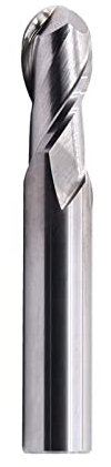 1 Stück Hartmetall-CNC-Fräser, Kugelfräser, 2-schneidig, HRC55, Aluminium, Kupfer, Bearbeitung, CNC-Wolframstahl, Sprial-Bit, Spiralfräser (Size : R3.0x6Dx50L)