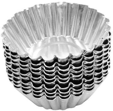 SHOWERORO Stampo Per Crostate in 7x2 Cm Pirottino Antiaderente Per Muffin E Cupcake Teglie Per Tortine Foderato