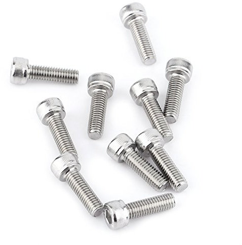 Assortimento di Viti, Bulloni e Dadi M5 a Esagono Incassato in Acciaio Inossidabile SS304 160 Pezzi per Elementi di Fissaggio Industriali Ed Edili, con (Testa con dadi