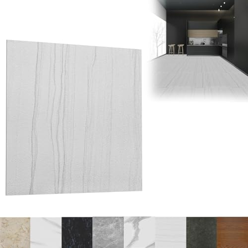 LZQ Pavimento in PVC autoadesivo 30x30 cm, 27 piastrelle vinile, 2,51 m², adesivi antiscivolo resistente usura impermeabile soggiorno cucina