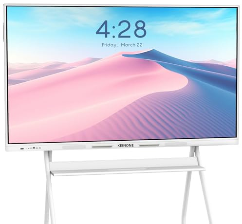 KEINONE Smart Board for Classroom, 65 8+128 GB Interactive Smartboard Built-in Android OS & Open App Ecosystem - 4K Touchscreen Electronic Digital Whiteboard for Home Office School Studio