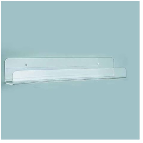 Mensole galleggianti for parete in acrilico, mensole galleggianti trasparenti in acrilico, mensola galleggiante invisibile da parete, mensola for libri, espositore for libri da parete(60cm/23.6in)