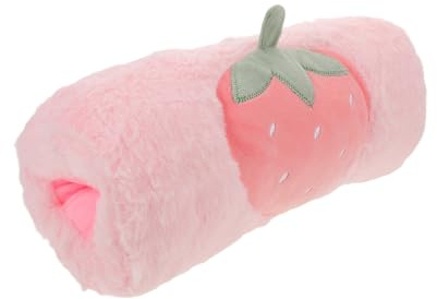 POPETPOP Cute Strawberry Hand Muff Comfortable Hand Warmer Muff for Girls Made of Soft and Supple Polyester for Travel and Cold Weather