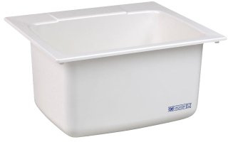 Mustee 10C Utility Sink, 22-Inch x 25-Inch, White