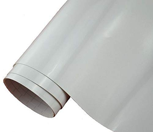 Neoxxim 7,5€/m2 Premium Auto Folie - GLÄNZEND Weiss Glanz WEIß 200 x 150 cm - blasenfrei Lackfolie Möbelfolie