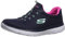 Skechers Womens Summits Top Player Sneaker, Navy Hot Pink, 6.5 UK Wide