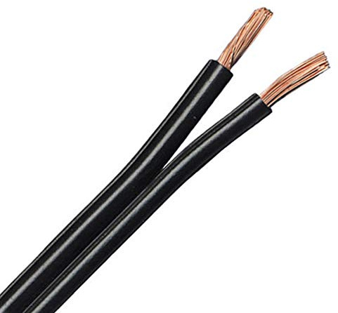 QED Classic 79 Strand Oxygen Free Copper (OFC) Profile Speaker Cable for Hi-Fi and Home Cinema Installations (10 metres, Black)