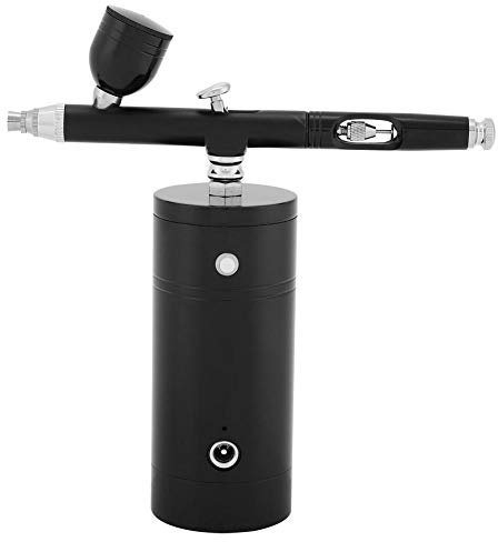 Kit de compresseur d'air Airbrush Double Action 0.3mm Nozzle 7CC Capacité Kit de Pistolet de pulvérisation de Peinture Portable Air Brush Set Pistolet de pulvérisation Complet avec Chargeur