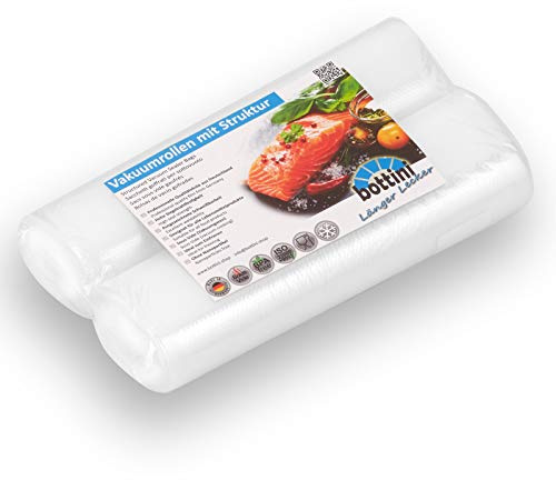 2 x Vakuumrollen mit Struktur je 20cm breit 6m lang