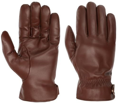 Stetson Conductive Lederhandschuhe Unifarbene Elegante Herren Herbst Winter