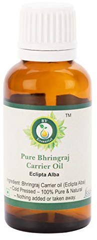 Bhringraj Oil | Eclipta Alba | 100% Pure Natural | Cold Pressed | Bhringraj Hair Oil | For Hair Growth | Rare Herbal Series | Bhringraj Oil | 5 ml | 0.169 oz By R V Essential