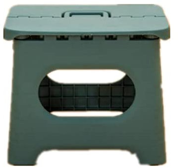 Cyrank Sgabello Pieghevole, Sgabello Pieghevole Riutilizzabile Poggiapiedi Portatile in plastica salvaspazio Sgabello Pieghevole Leggero e Portatile per Cucina(Verde)