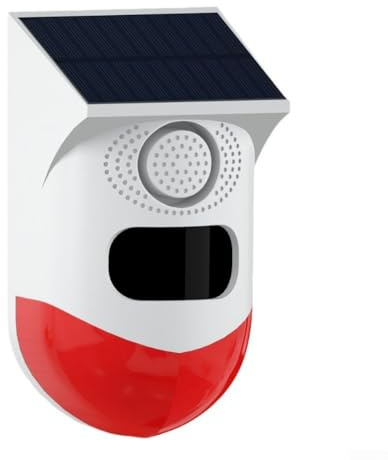 Alarme stroboscopique sonore avec détecteur de mouvement, capteur d'alarme étanche pour répulsif de sanglier extérieur maison, cour, jardin