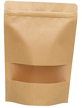 SOLUSTRE Verpackungsbeutel Für Tee 50 Stück Papiertüten Reißverschluss Versiegelter Beutel Papiertüte Verschließen