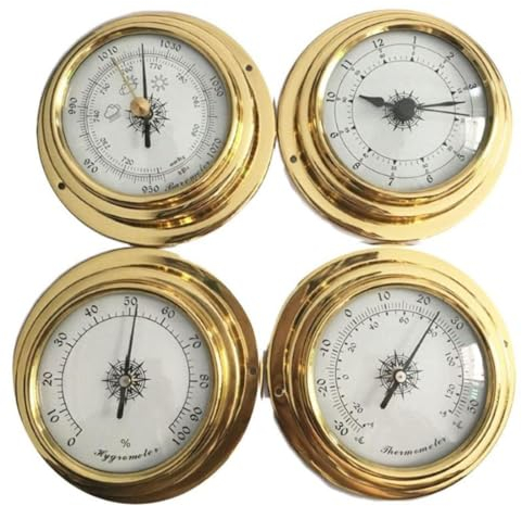UNbit Home Weather Station Wandhalterung Barometer Thermometer Hygrometer Barometer Wetterstation Innen und Außen Barometer Barometer Barometer