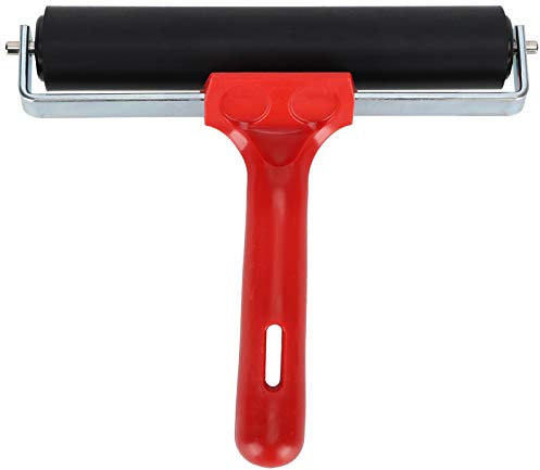 Diamant-Malwalze, Gummi-Brayer-Rolle für Druckgrafik, Kleben und Künstlerbedarf, Druckgrafik-Brayer-Werkzeug, Pinsel, Tintenapplikator, Kunsthandwerk, Ölgemälde-Werkzeug (15cm)