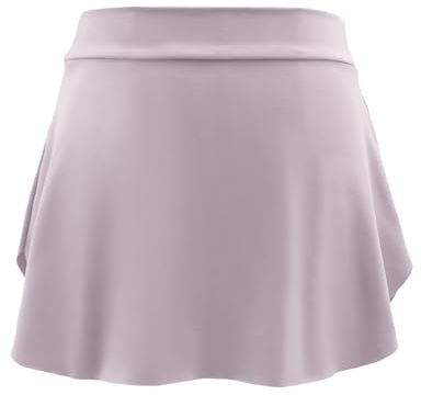 LingTing Ballet Skirts for Girls Dance Pull-On Skirt Wrap Skirt for Leotards Light Purple